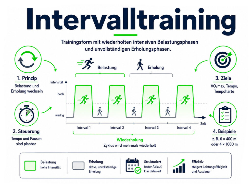 Intervalltraining: Glossar-Infografik