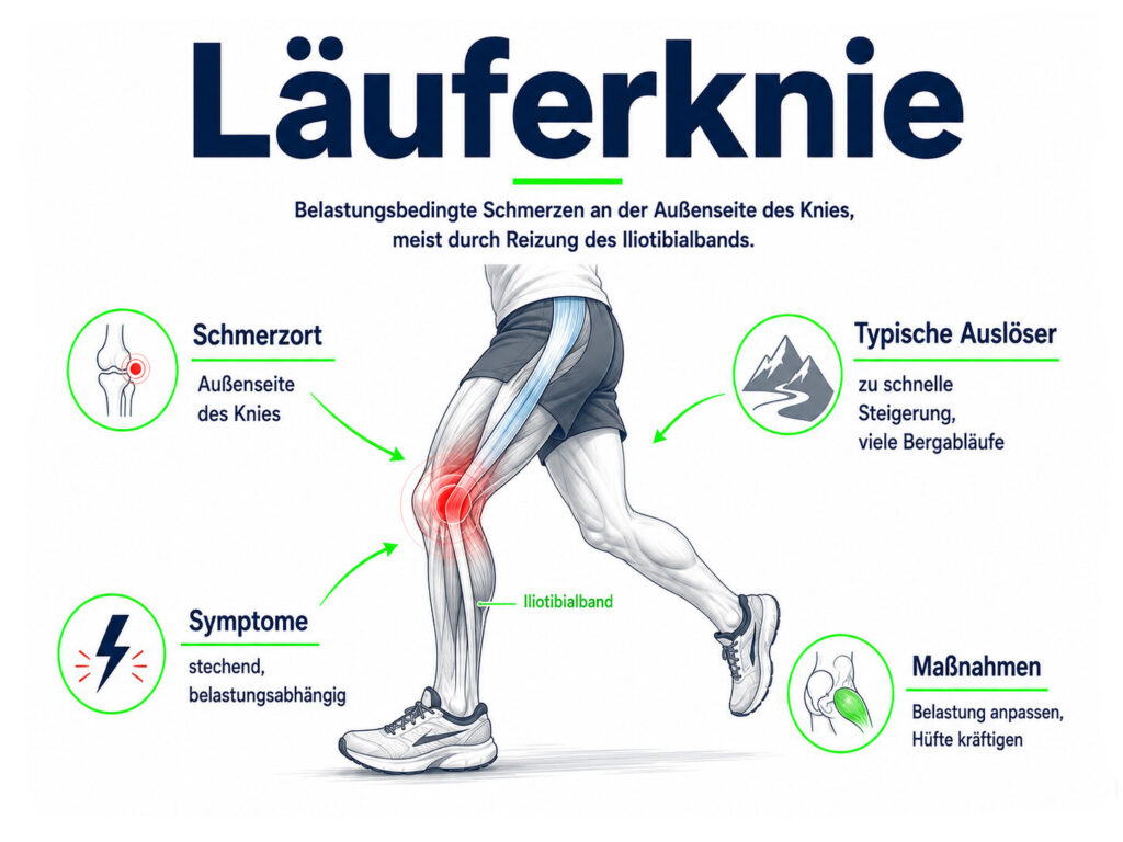 Läuferknie: Glossar-Infografik