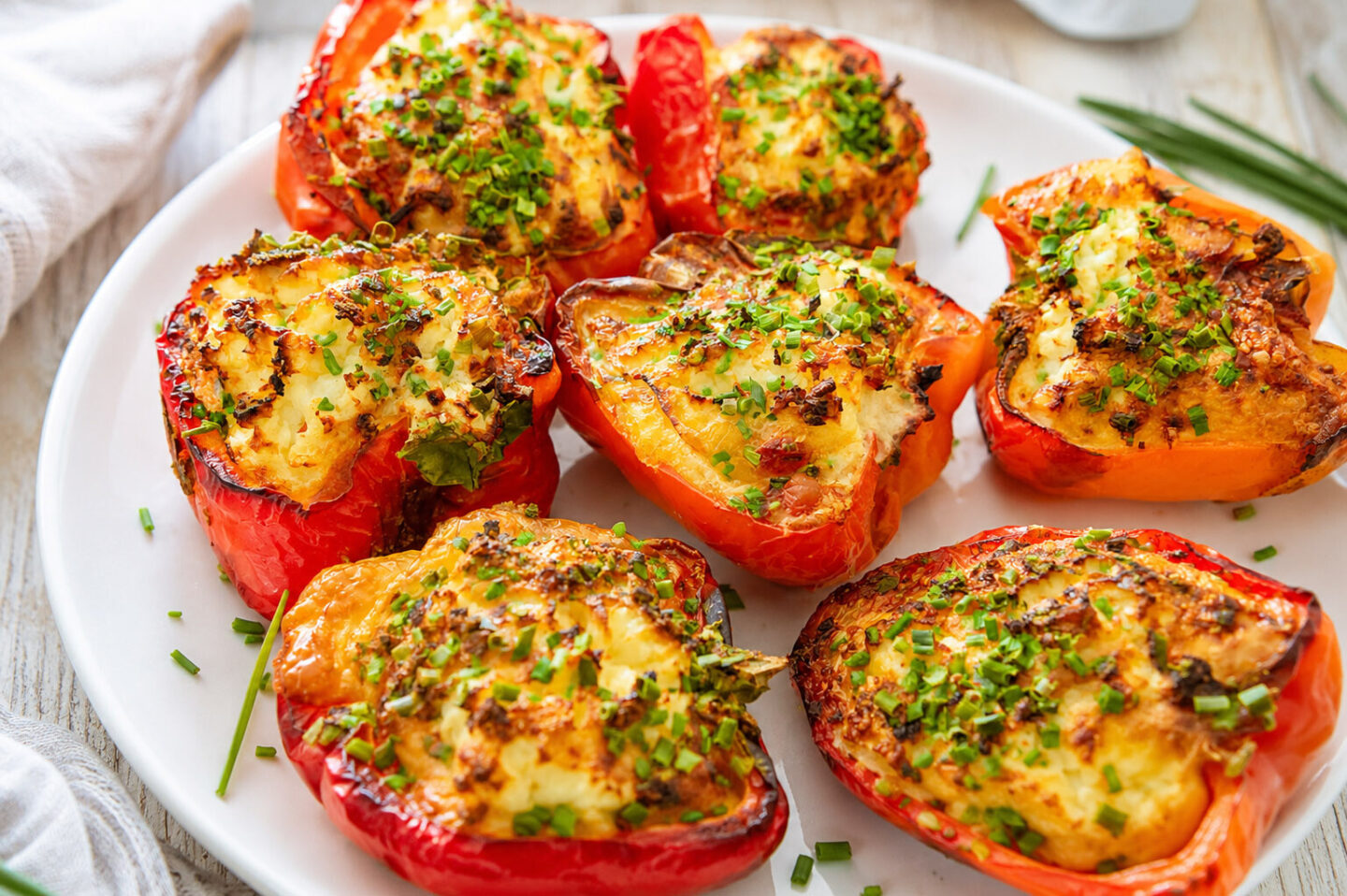 Gefüllte Protein-Paprika