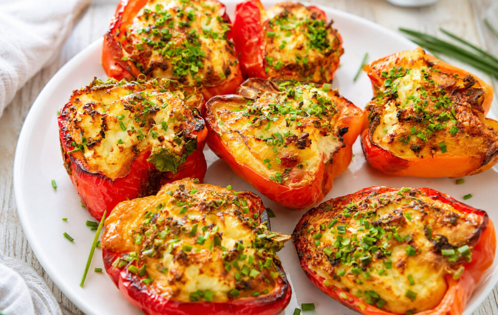 Gefüllte Protein-Paprika