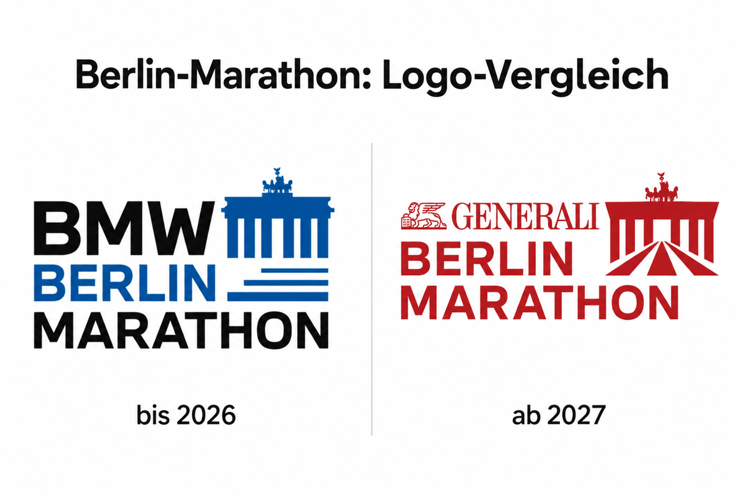 Berlin-Marathon - Altes Neues Logo
